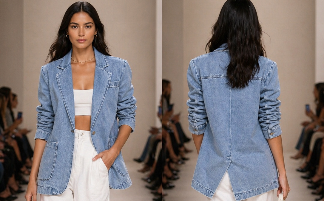 Denim blazer